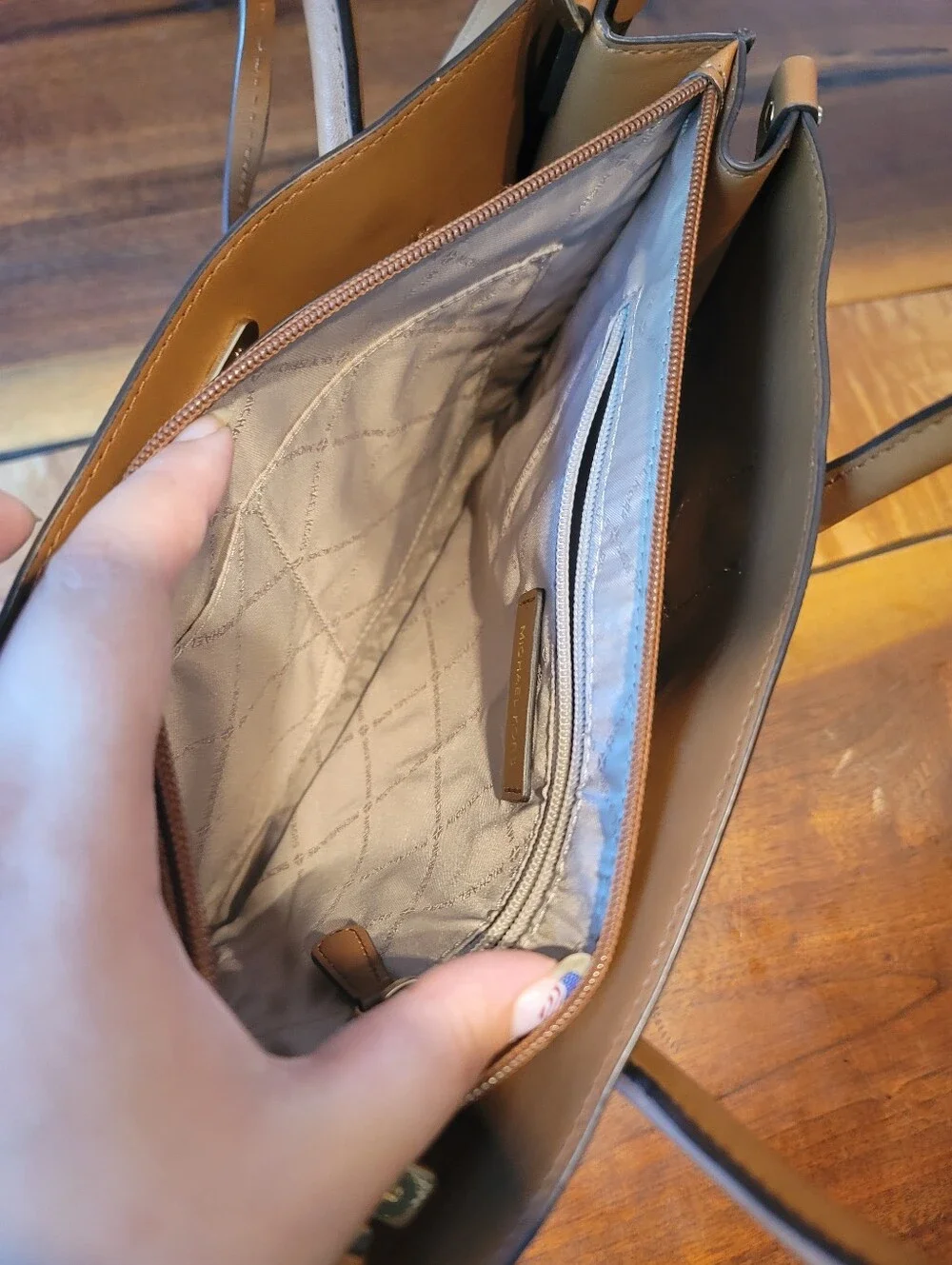 Michael Kors Triple Compartment Shoulder Bag With Detachable Strap